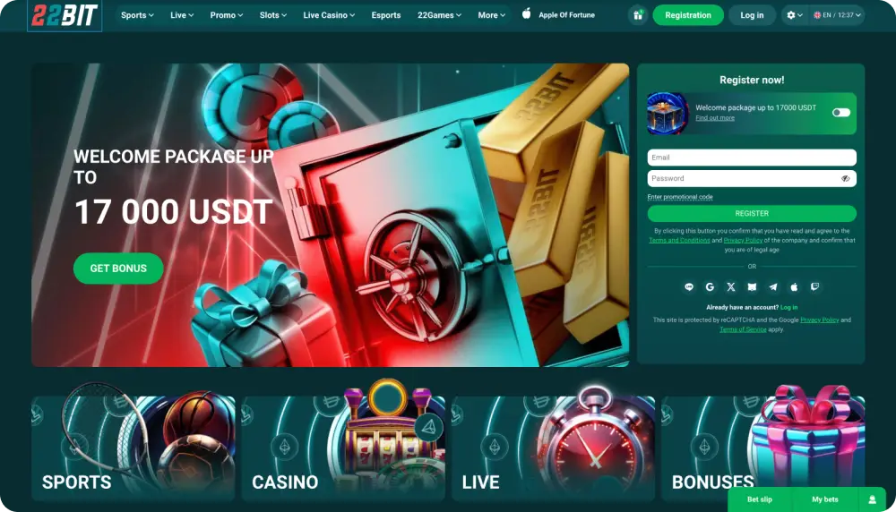Visuals and UX 22Bit Casino NZ